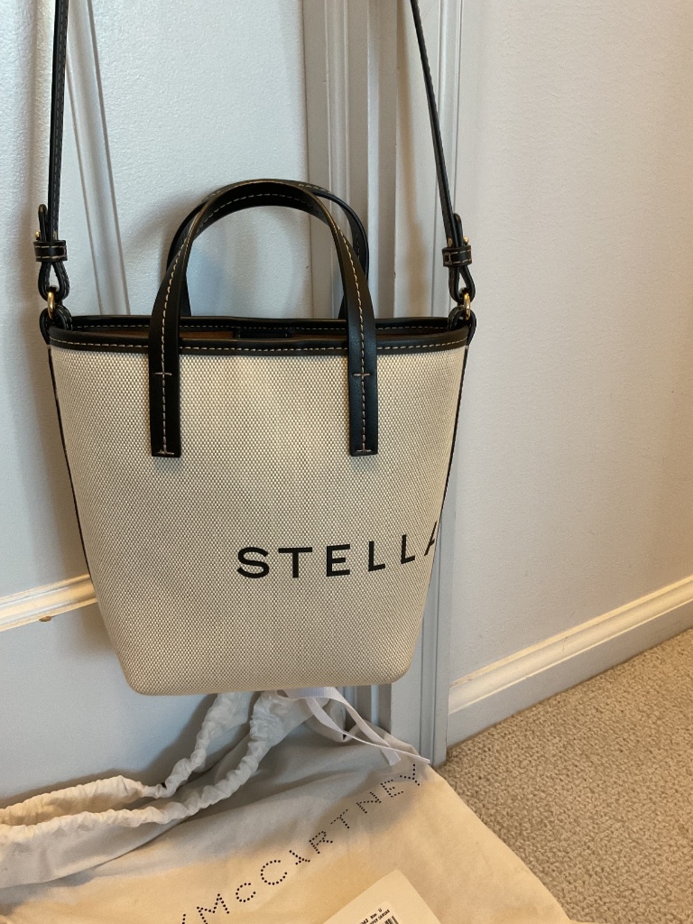 Stella McCartney Logo Canvas Crossbody Tote Bag - new with tags! - Picture 3 of 6
